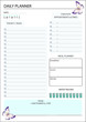 High resolution printable daily planner vector design