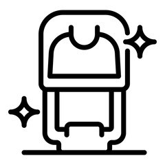 Poster - Notary stamp icon. Outline notary stamp vector icon for web design isolated on white background