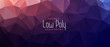 abstract low poly shiny banner background design