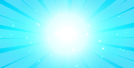 bright blue glowing background with lcenter light