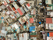 Top view of a slum area in Metro Manila.