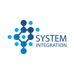 Vector logo of a system integration company