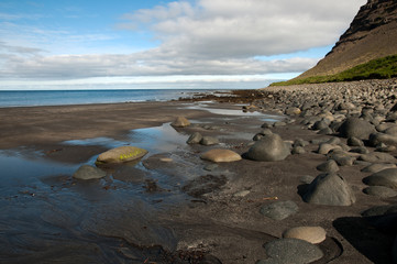 Wall Mural - scenic view over nordic seascape