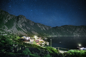 Wall Mural - Night at Francois, Newfoundland and Labrador