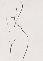 Woman lines Minimalism 