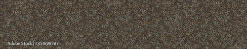 Fotografía Seamless woodland fall blossom vector border pattern