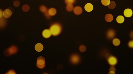 Wall Mural - Abstract motion background bokeh golden particles effect 4K video resolution