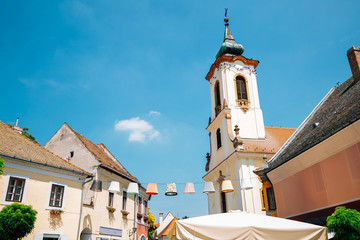 Wall Mural - Old town main square and Blagovestenska Church in Szentendre, Hungary