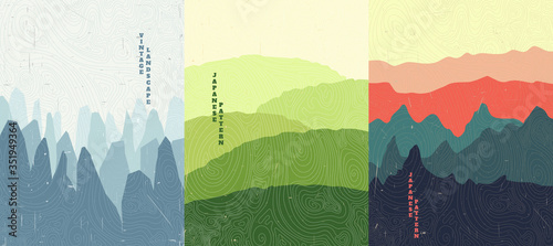 Cuadros en Lienzo Vector illustration landscape