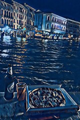 Wall Mural - Pizza, beer and venice