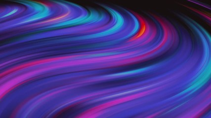 Fototapete - Abstraction, multi-colored colors are mixed in the stream changing the color. The light from the stars, outer space long exposure