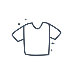 Tshirt line style icon vector design