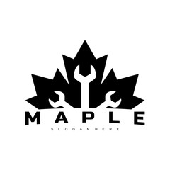 Wall Mural - maple logo design concept vector