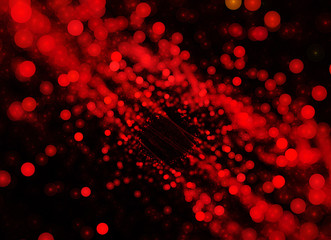 Wall Mural - abstract fractal background, texture, bokeh, fractal ball