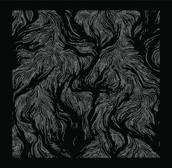 Poster - Generative Art with Visualization of Random Perlin Noise. Conceptual image of high tech systems: Artificial Intelligence, Deep Learning, Neural networks and Internet Map.