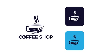 coffee shop logo, cafe logo or for  design mug or cup your brand