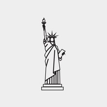 Tower Of Liberty Icon Vector Illustration For Website And Graphic Design