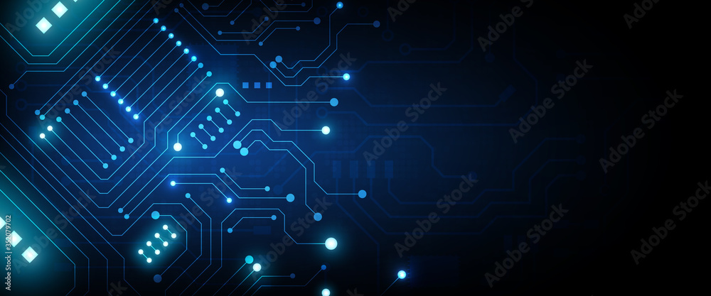 hi-tech digital data connection system Stock Vector | Adobe Stock