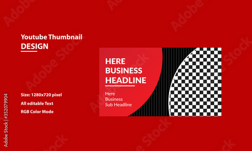 Youtube Thumbnail Design Vector Stock Vector Adobe Stock