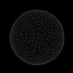 Wall Mural - render lines globe