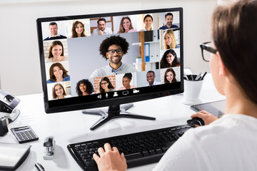 Poster - Businesswoman Working At Workplace
