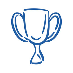 Sticker - trophy cup hand draw style icon