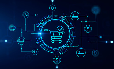 Poster - Immersive online shopping HUD interface