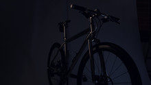 Dark Silhouette Shot Of A Bicycle