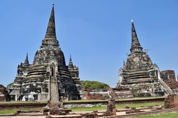 Wall Mural - The view of Ayutthaya in Thailand.