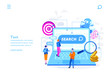Paid search. Marketing channel . Vector illustration for web banner, infographics, mobile. 