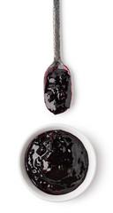 Sticker - Small glass bowl and spoon of red currant jam