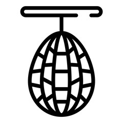 Poster - Trash net icon. Outline trash net vector icon for web design isolated on white background