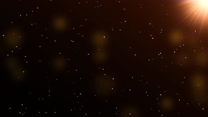 Wall Mural - Golden glittering motion background bokeh 4K video resolution