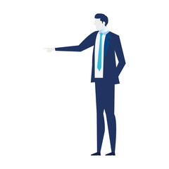 Wall Mural - young businessman, wearing working outfit vector illustration design