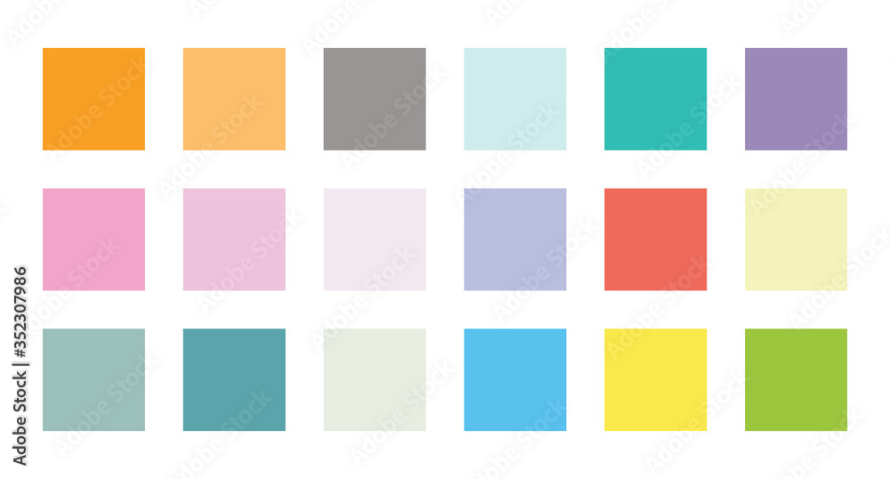 colour set palette vector illustration Stock Vector | Adobe Stock