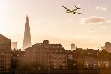 Canvas Print - Sunset over London skyline