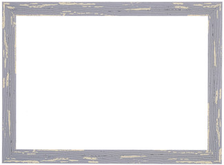 Wall Mural - Gray frame isolated on white background