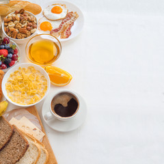 Wall Mural - Healthy breakfast background