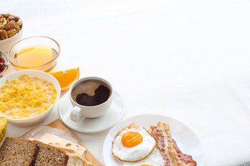 Wall Mural - Healthy breakfast background