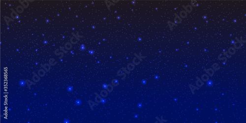 七夕天の川夜空背景stock Vector Adobe Stock