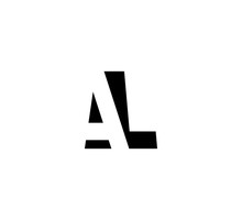Initial Letters Logo Black Positive/negative Space AL