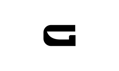 Poster - initial G with knife logo design concept
