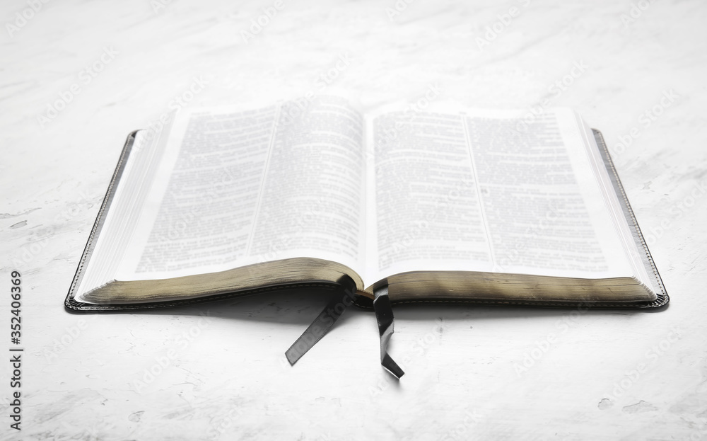 Holy Bible on light background
