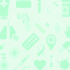 Poster - Clean medical patterned background vector