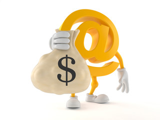 Sticker - E-mail character holding money bag