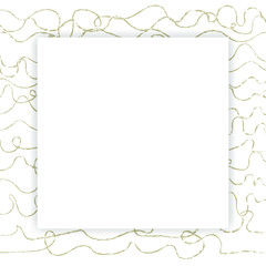 Wall Mural - Blank square abstract frame vector