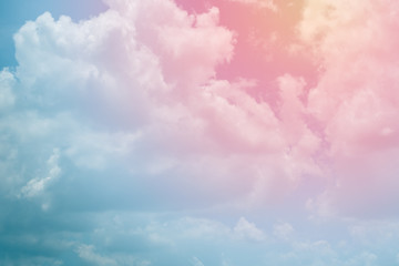 Wall Mural - cloud background with a pastel colour