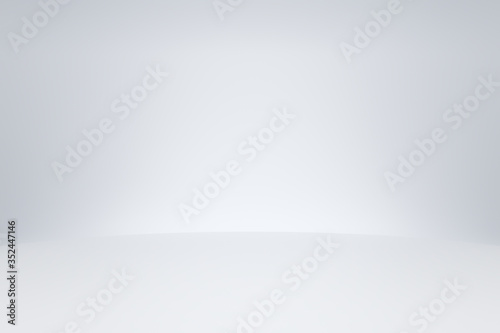 Fotografía White studio room template on empty background with modern concept