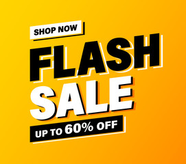 Wall Mural - flash sale banner, special offer and sale. shop now or this weekend only. up to 50 or 60 or 70 off. 