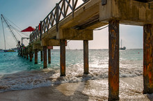 Low Angle View Of Pier